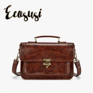 Ecosusi Cognac Satchel